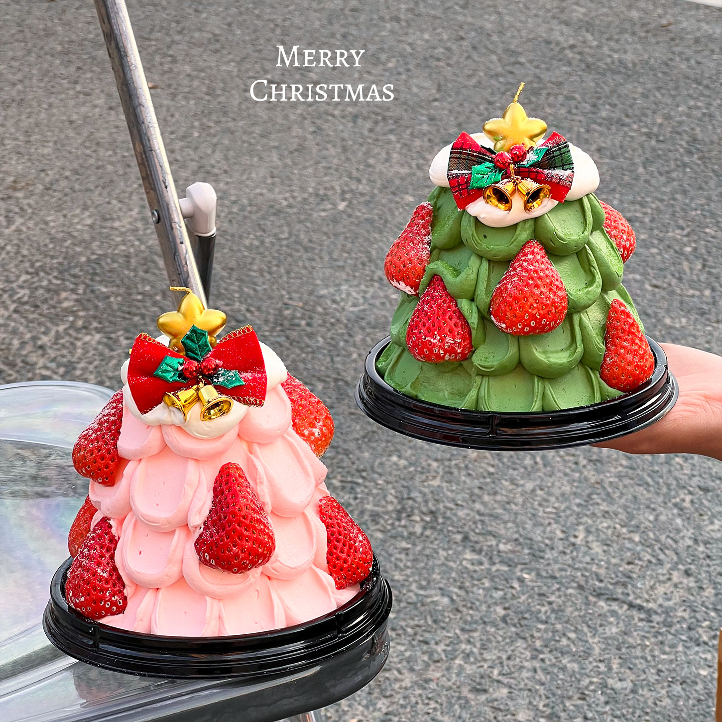 2026圣诞节4寸圣诞树蛋糕装饰透明圆形包装蝴蝶结铃铛甜品打包盒,淘宝优惠券,粉丝福利购,淘宝优惠卷