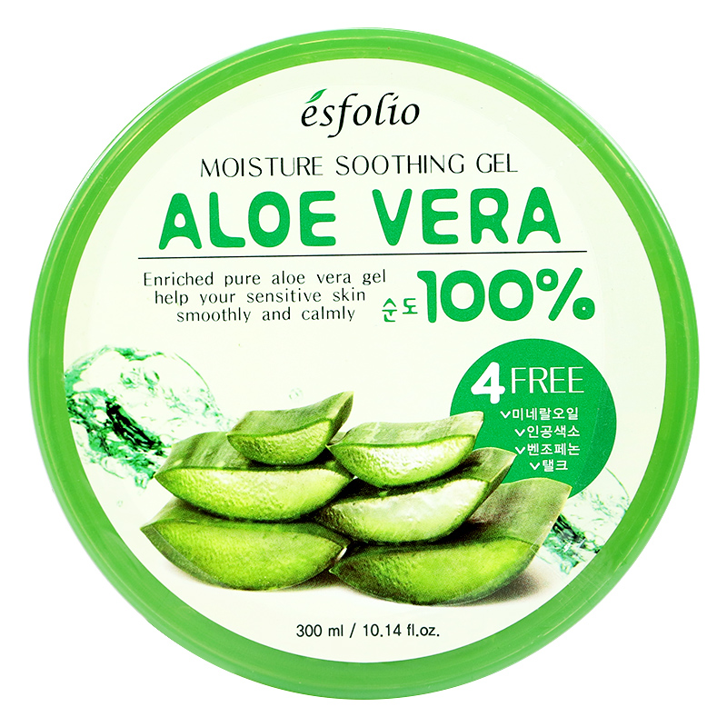 包邮esfolio韩国ALOE VERA 100%芦荟胶抗痘淡印补水睡眠免洗面膜 - 图3