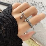 Ретро универсальное кольцо, серебро 925 пробы