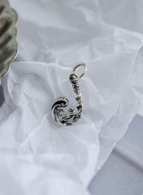 小众纯银动物猫咪元素百搭吊坠