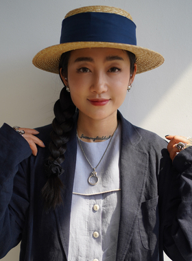 复古百搭兔子放大镜纯银项链吊坠