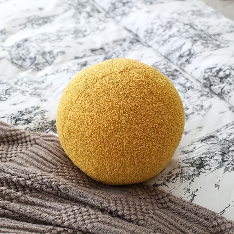 现代简约样板间圆球形抱枕装饰靠焦糖色球绿色稀奇古怪沙发圆靠枕,淘宝优惠券,粉丝福利购,淘宝优惠卷