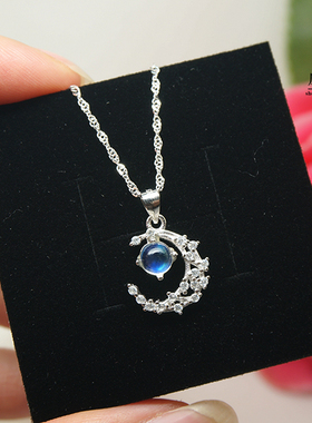 925银镀白金恋人唯美风礼物吊坠