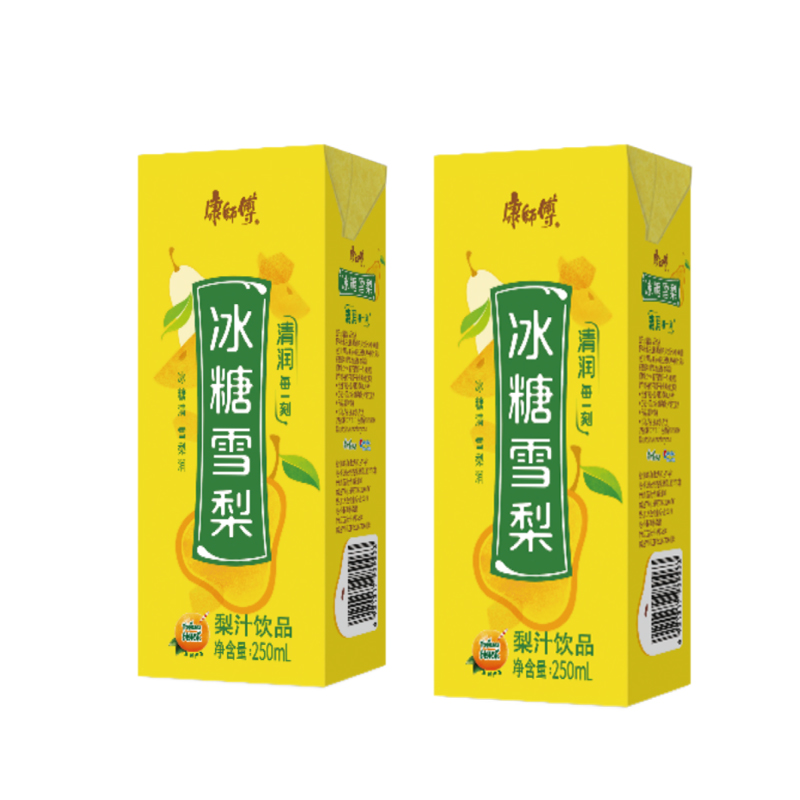 康师傅冰糖雪梨梨汁饮品整箱250mlx24盒装水果味饮料夏季果汁12盒 - 图2