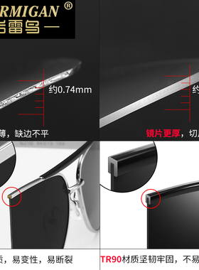 新款开车钓鱼潮人防紫外线偏光镜