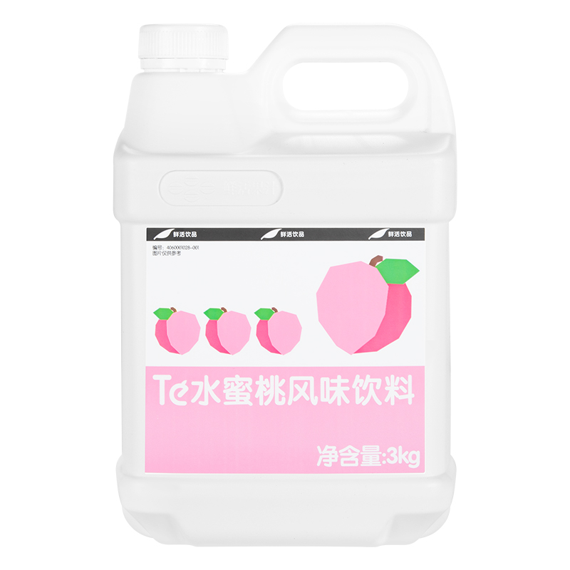 鲜活黑森林水蜜桃汁浓缩汁果汁饮料浓浆原浆奶茶专用果浆商用3kg - 图3