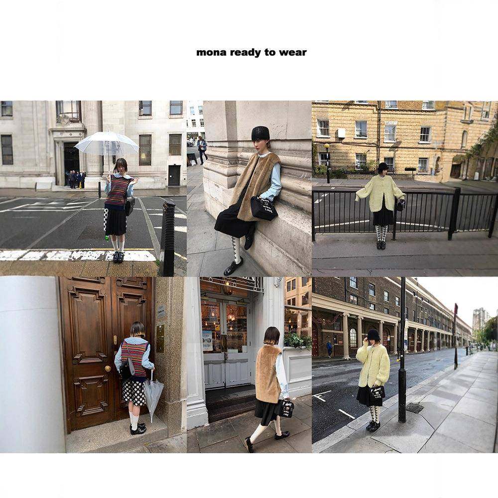 Mona家 100棉 简约百搭 娃娃翻领花边设计长袖衬衫女小个子2025新,淘宝优惠券,粉丝福利购,淘宝优惠卷