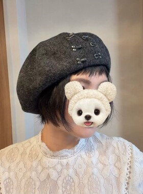 王俊凯同款国现02717*02641*02591*02538带钩贝雷帽CA4LA MERET