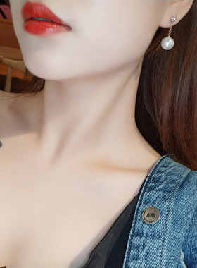 银针德鲁酒店同款网红复古风珍珠