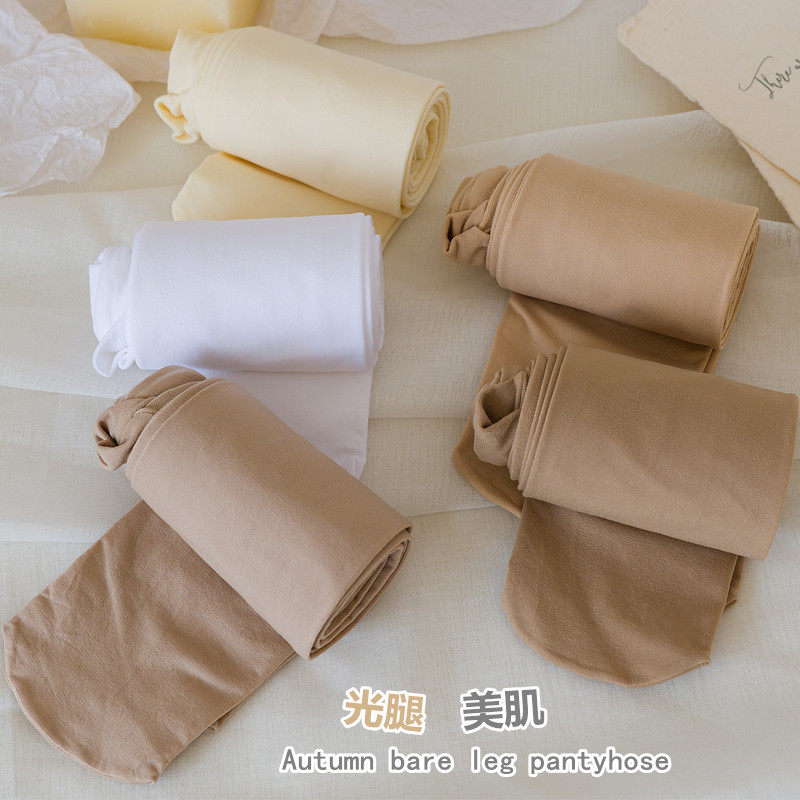 肉色丝袜春秋款天鹅绒烟灰连裤袜光腿神器肤色打底袜日系JK白丝女,淘宝优惠券,粉丝福利购,淘宝优惠卷