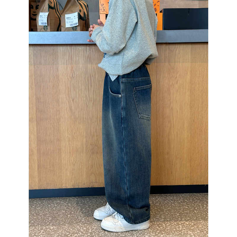 凯文家童装2025年冬季新品男童中大童韩版水洗直筒儿童加绒牛仔裤,淘宝优惠券,粉丝福利购,淘宝优惠卷