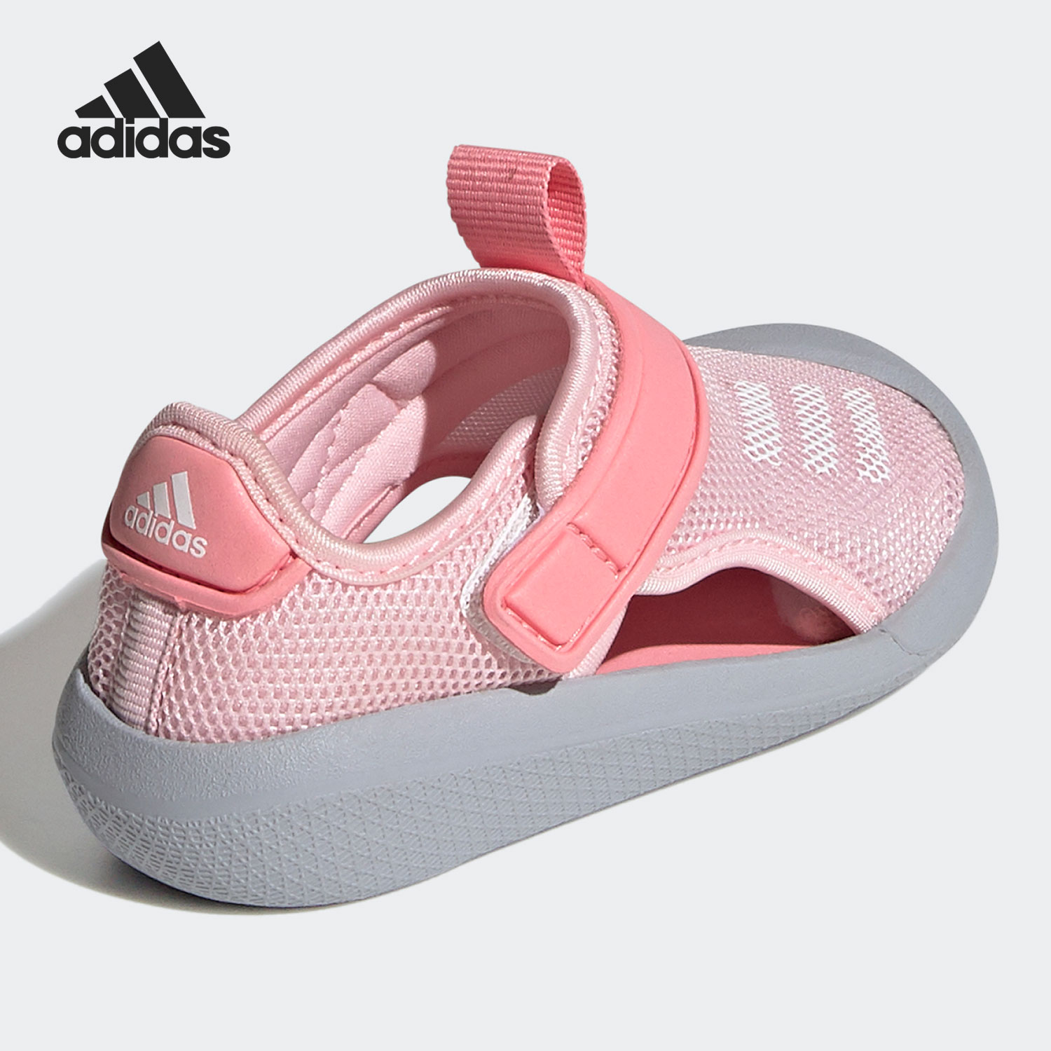 Adidas/阿迪达斯正品 ALTAVE女童新款时尚凉鞋休闲粉色夏季FY6042 - 图2