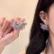JU ງາມ! JU ເປັນອະເນກປະສົງ! ຕຸ້ມຫູດອກກຸຫລາບທະເລຊາຍ earrings S925 ເຂັມເງິນ
