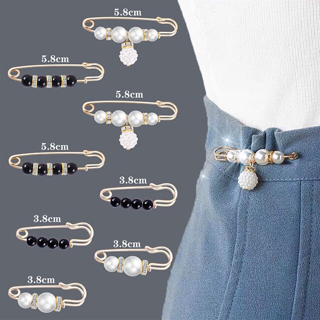 Multifunctional brooch pearl pin waist