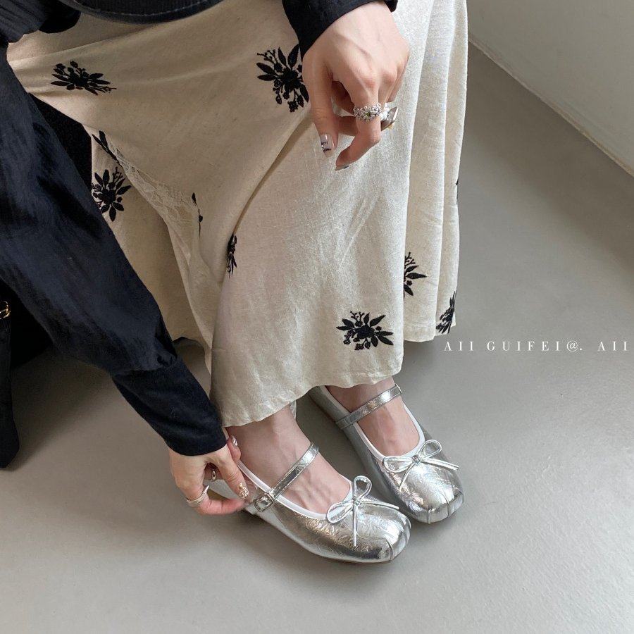 2026法式芭蕾玛丽珍鞋女蝴蝶结一字带浅口平底单鞋配裙子温柔风,淘宝优惠券,粉丝福利购,淘宝优惠卷