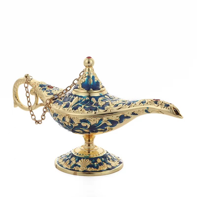 阿拉丁神灯金属工艺品摆件香薰灯复古俄罗斯镂空许愿灯桌面摆件,淘宝优惠券,粉丝福利购,淘宝优惠卷