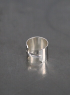 WERKSTATT MUNCHEN 925银 M1505 环形纸戒指 德国高程度手工