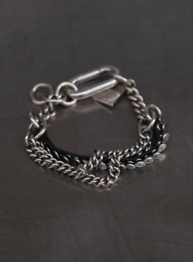 GOTI 马皮多链手镯手链 925银 BR2209 意大利 工匠