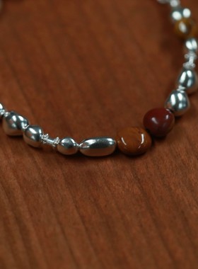 SALE E PEPE 纯银蛋黄石串珠手链 commonplace品牌集合店