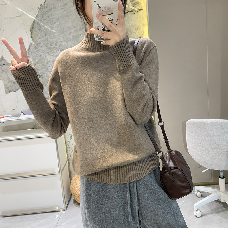 6色抗起球羊毛衫加厚高领套头针织衫女冬保暖内搭打底衫纯色毛衣,淘宝优惠券,粉丝福利购,淘宝优惠卷