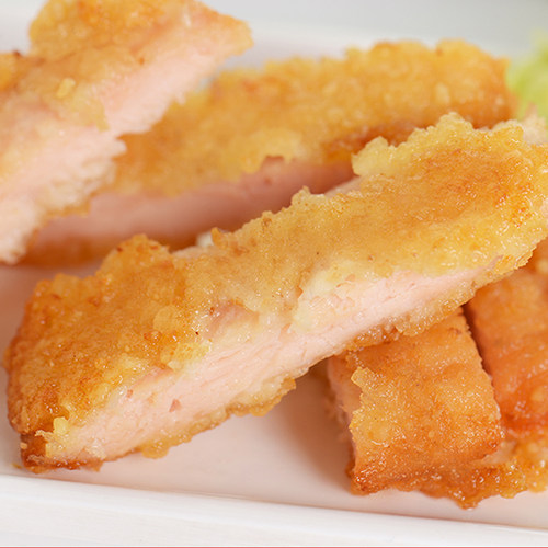瑞发德黄金脆鸡排整箱100片 汉堡鸡肉排汉堡用裹粉鸡排1千克*10袋 - 图0