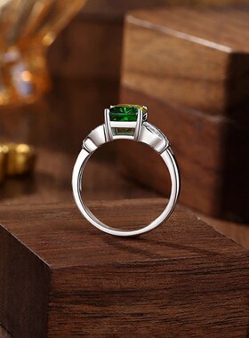 925纯银爆闪冰花切亮白高碳钻戒指女X形锆石排钻饰品