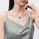 European and American best-selling princess wedding s925 sterling silver necklace women's luxury high-end banquet colorful jewelry versatile jewelry