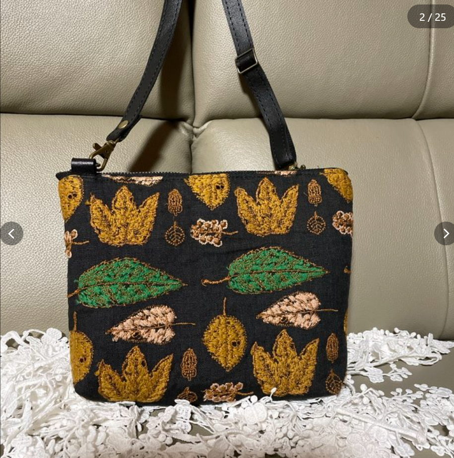 mian皆川明手作小斜挎信封包 日本人气作家制作 2025年新品 - 图1