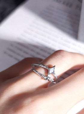 天铁小众阿勒泰陨石戒指对戒饰品