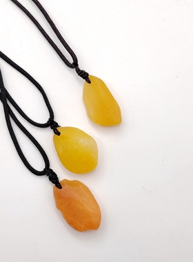 天然新疆金丝玉原石饰品材质吊坠