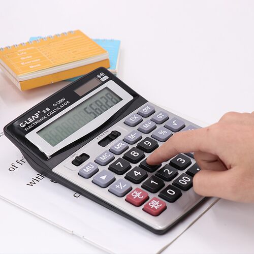 东方灵DF1200V 学生财务会计办公用品双电源便携式计算器带开根号 - 图2