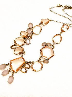 欧美品牌饰品百搭复古铜材项链