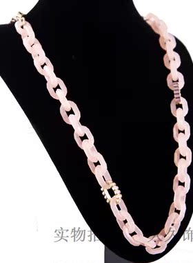 欧美饰品长款树脂毛衣链超低价
