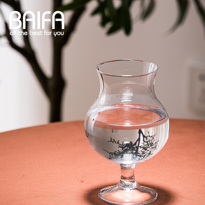 ins玻璃杯高级感小众设计大容量咖啡杯水杯杯子啤酒杯饮料果汁杯 - 图0