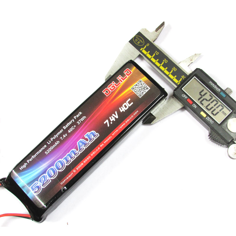 【DgLiLo】RC动力电池组 5200mah 7.4v lipo锂电 遥控车充电电池 - 图1