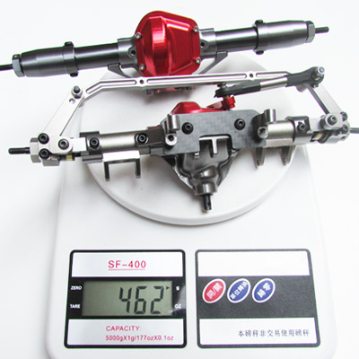 【DgLiLo】RC仿真攀爬车前后金属桥 直轴axial scx10车桥 D90 TFL - 图0