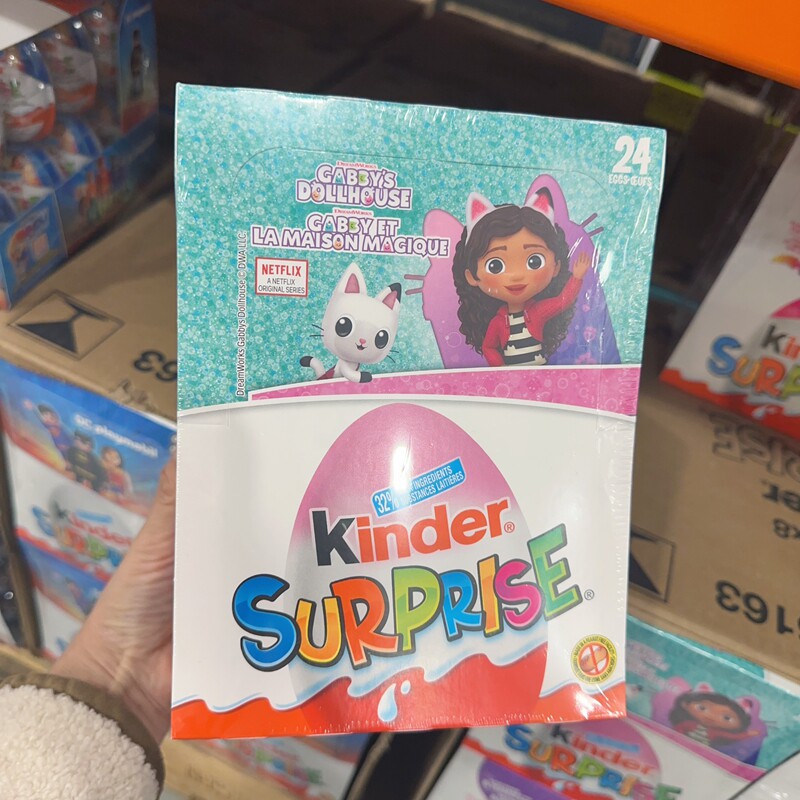 一盒24个 加拿大直邮 kinder健达奇趣蛋巧克力经典锡纸玩具蛋3岁+,淘宝优惠券,粉丝福利购,淘宝优惠卷