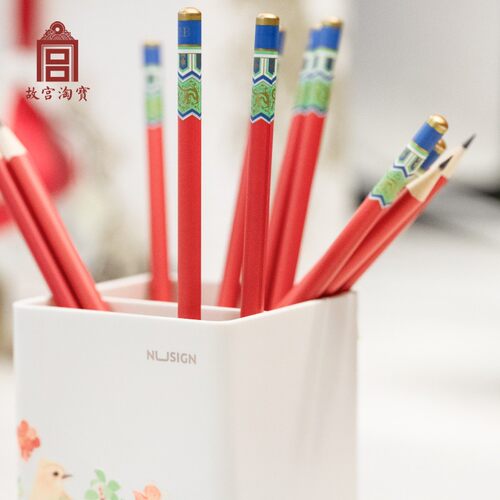故宫淘宝｜栋梁之材2b铅笔套装学生考试专用文具文创礼物旗舰店 - 图2