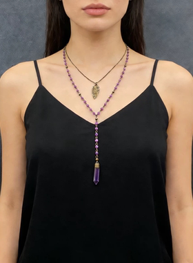 欧美外贸饰品时尚百搭个性夸张项链女多款项链毛衣链项链