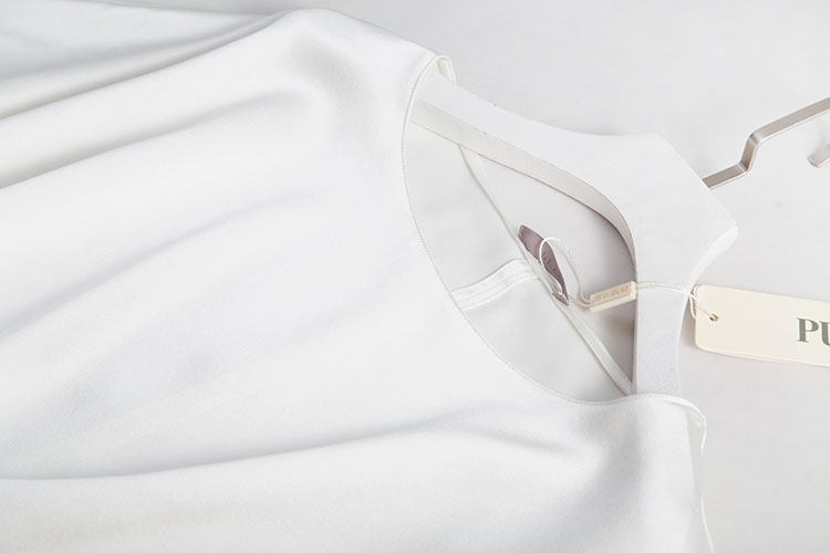 禁欲女神气质丝滑裸感she华高衬衫 执着真丝T恤