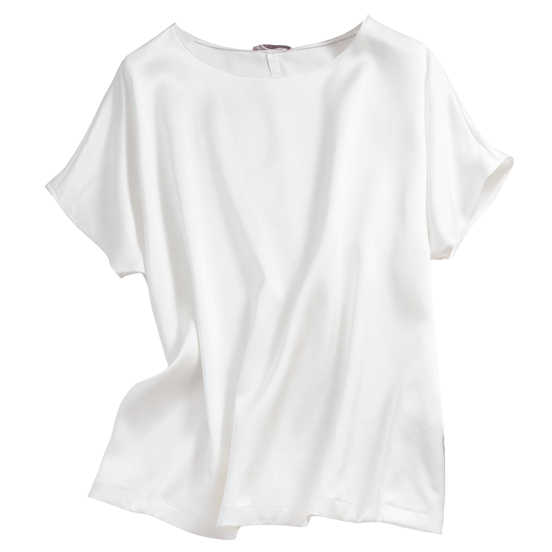 禁欲女神气质丝滑裸感she华高衬衫 执着真丝T恤