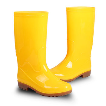 Rain boots men's short-tube food rain boots plus cotton non-slip waterproof shoes mid-tube high-tube white sanitary work rubber shoes water boots