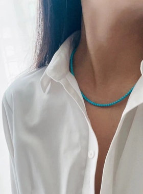 新款原创优化绿松石项链
