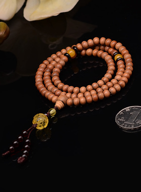 印度老山檀香手串多圈佛珠