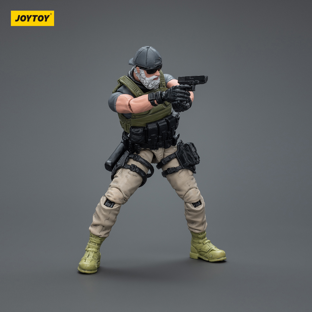 JOYTOY 暗源军兵 1:18 萨克雇佣兵小队 关节可动兵人军士模型手办 - 图3