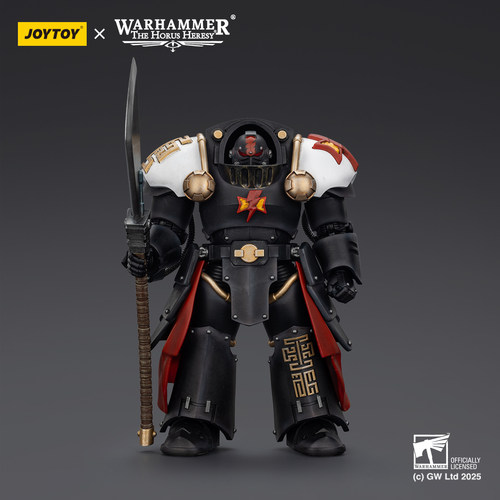 JOYTOY 暗源 1/18 战锤荷鲁斯之子 白疤军团执政官黑檀终结者兵人 - 图2