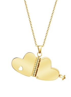 可定制桃心项链DIY刻字女生个性简约锁骨链来图表白情侣饰品礼物