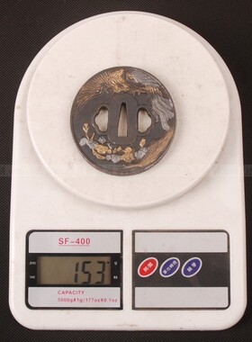 龙泉世剑全新153克 凤凰 合金刀镡 通用刀镡 刀镡 日本装具