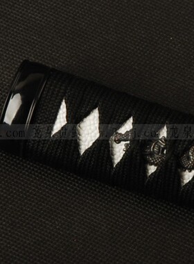 龙泉世剑 全新26cm 手柄 丝绳 黑光板 合金配件 仿鱼皮 通用