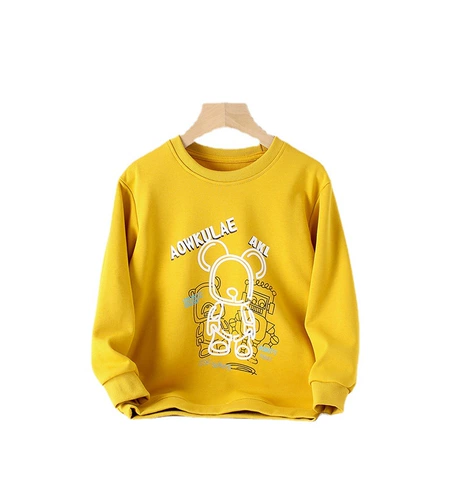 Демисезонная детская толстовка, мультяшный приятный телу лонгслив для мальчиков, в корейском стиле, детская одежда, подходит для подростков